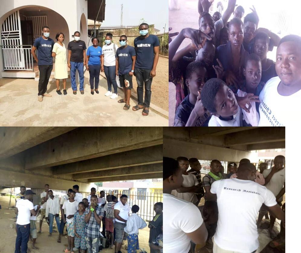 Nuvia Haven impact collage featuring team, outreach programs, and youth support